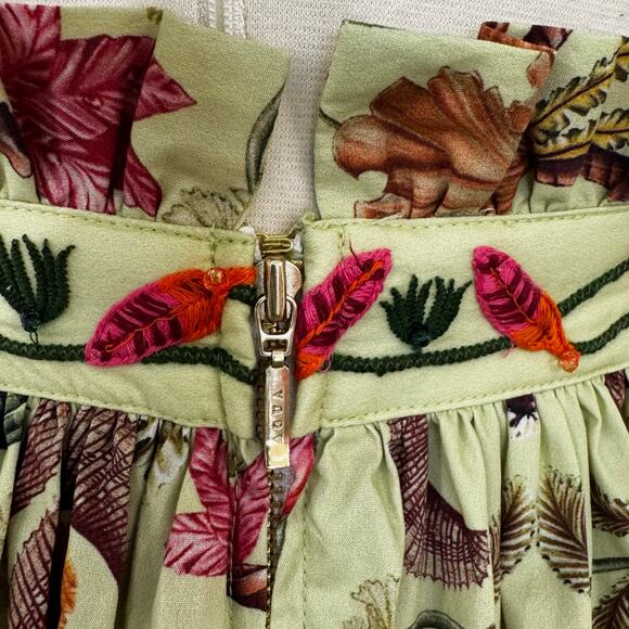 Agua by Agua Bendita Lunatus Habitat Midi Dress Embellished Cotton S - Picture 12 of 16